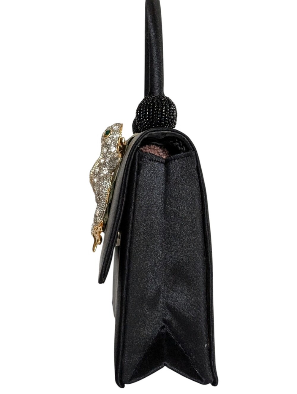 Marg Of Pepper Pike Frog Brooch Embellished Evening Bag - Picture 3 of 16